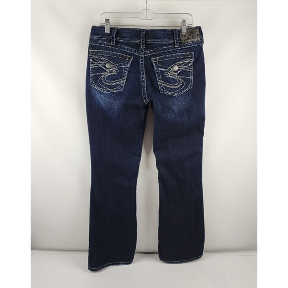 Silver Jeans Women's Dark Blue Jeans - Picture 7 of 10